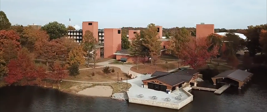 SIU Engineering Building View from Campus Lake