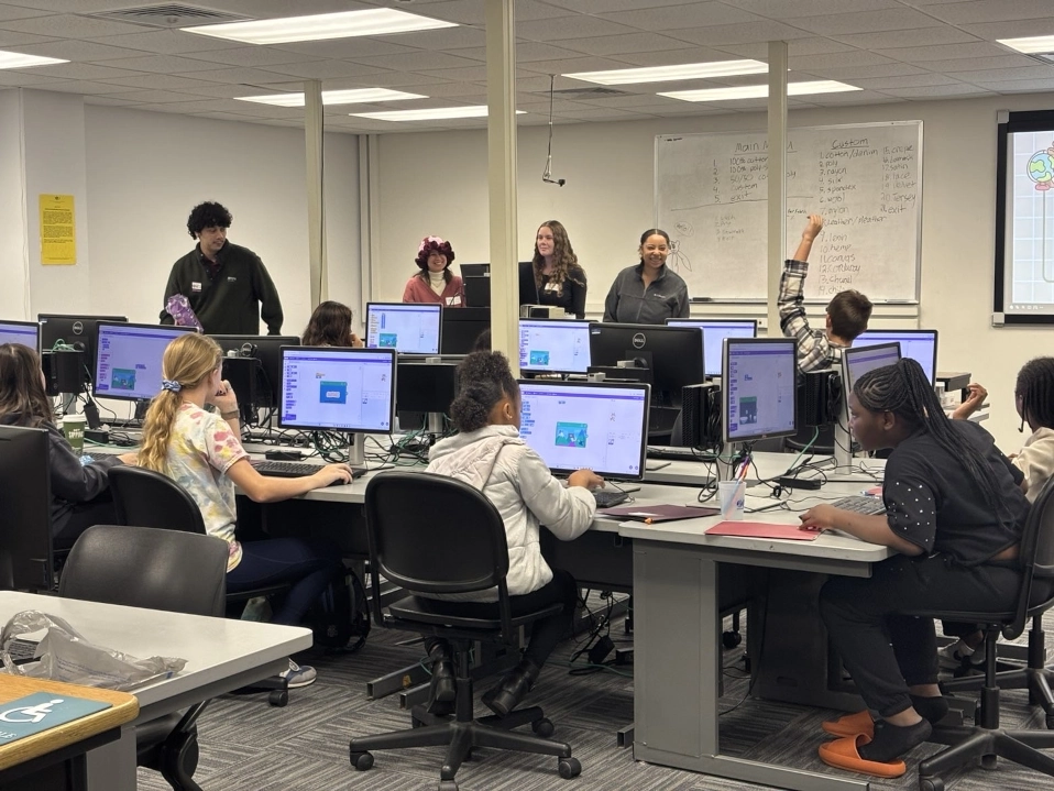  Students lead two interactive workshops during Expanding Your Horizons 2025